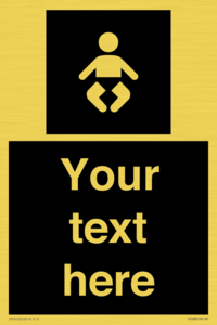 Custom information: black panel baby change